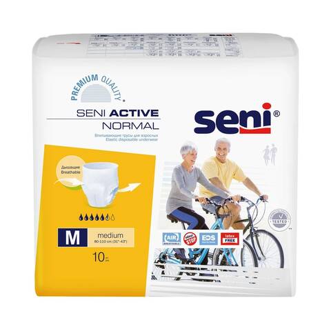 Подгузник-трусы для взрослых Сени Active Normal М 10шт - фото