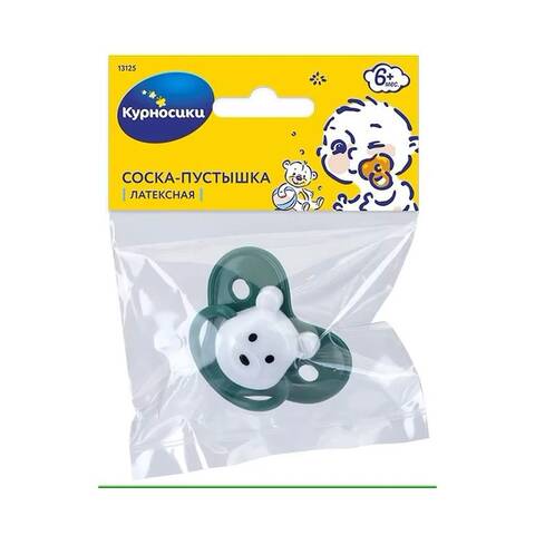 Пустышка Курносики латекс. Мишка 13125 - фото